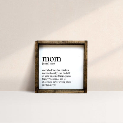 Mom Definition Wood Sign-1