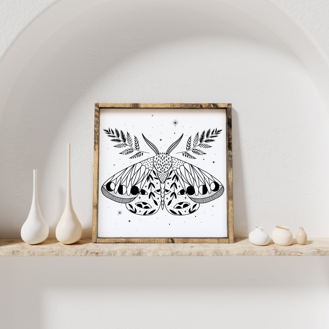 Mystical Moth Sign-2