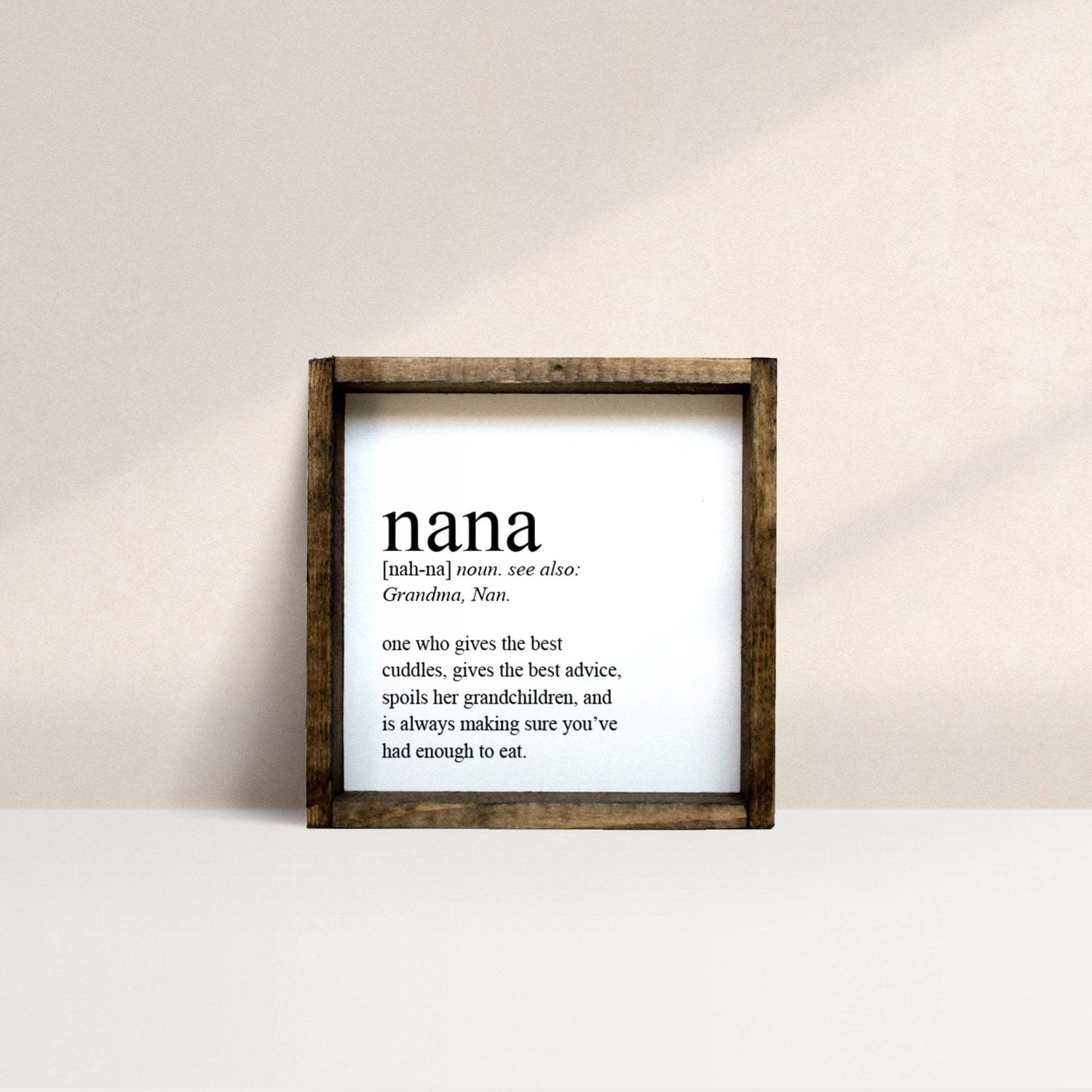 Nana Definition Wood Sign-1