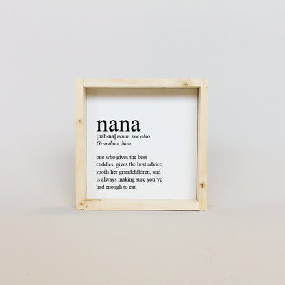 Nana Definition Wood Sign-7