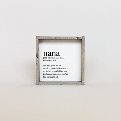 Nana Definition Wood Sign-4