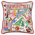 North Pole City Hand-Embroidered Pillow by Cat Studio-0