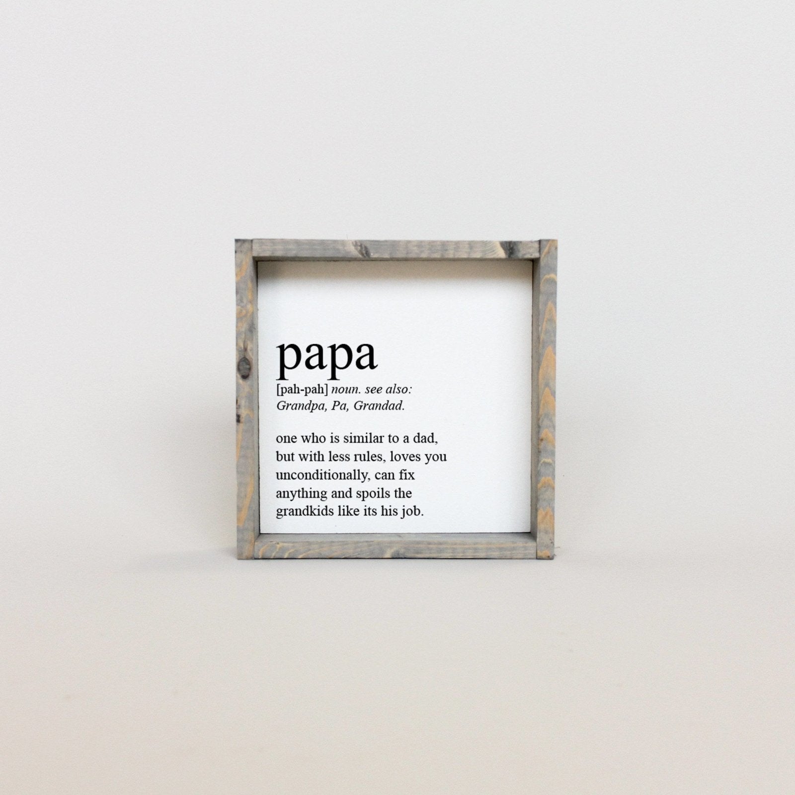 Papa Definition Wood Sign-4