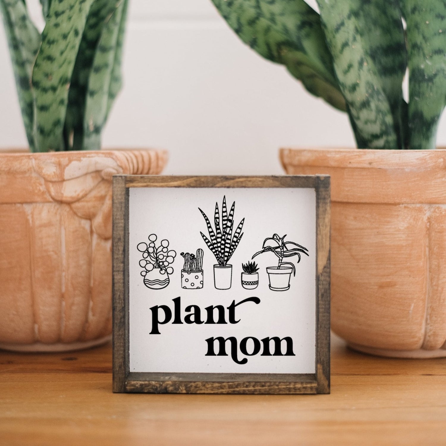 Plant Mom Wood Sign-0