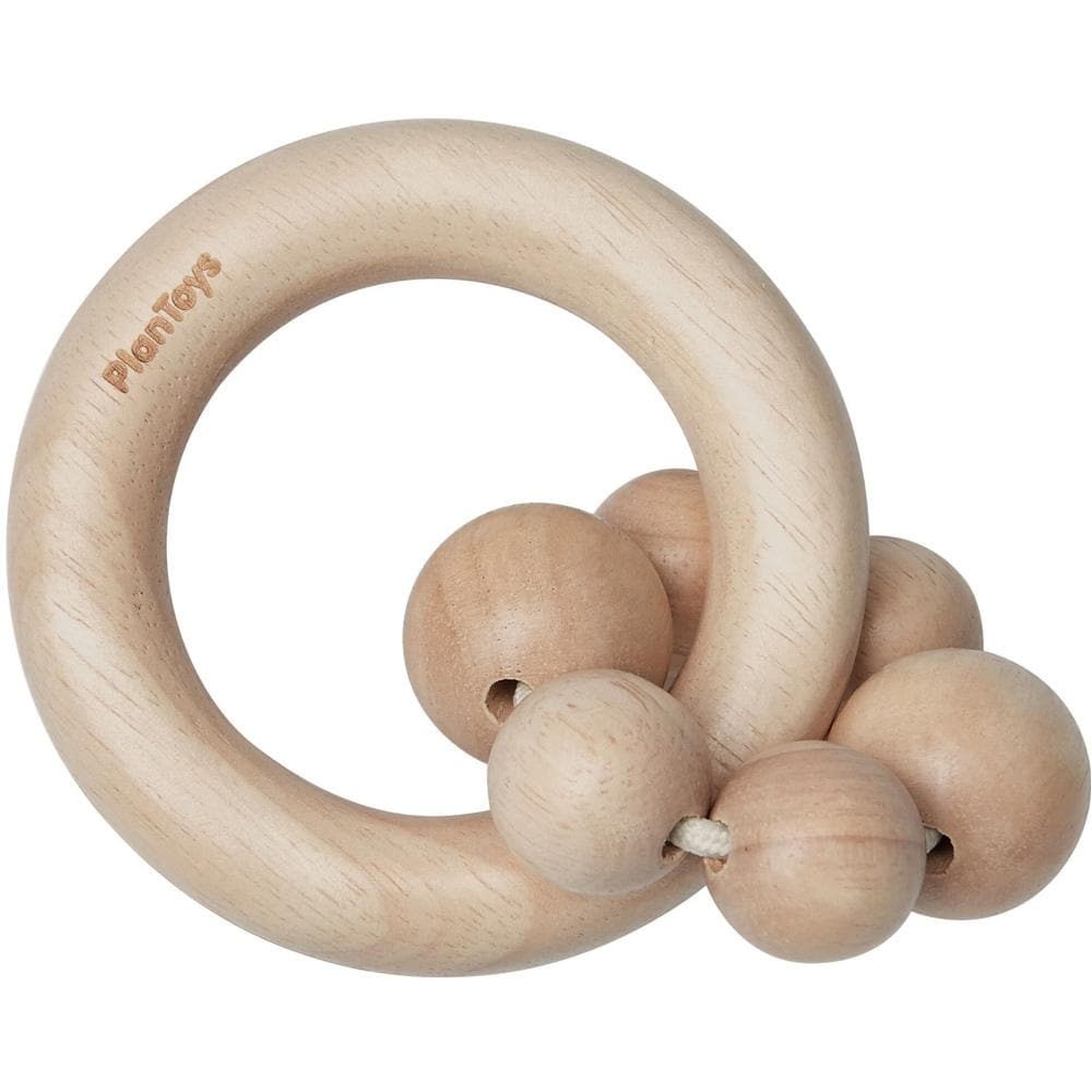 PlanToys Beads Rattle - Natural-0