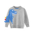 Baby Boy Cartoon Dinosaur Embroidered Pattern Knitted Lovely Sweater-0