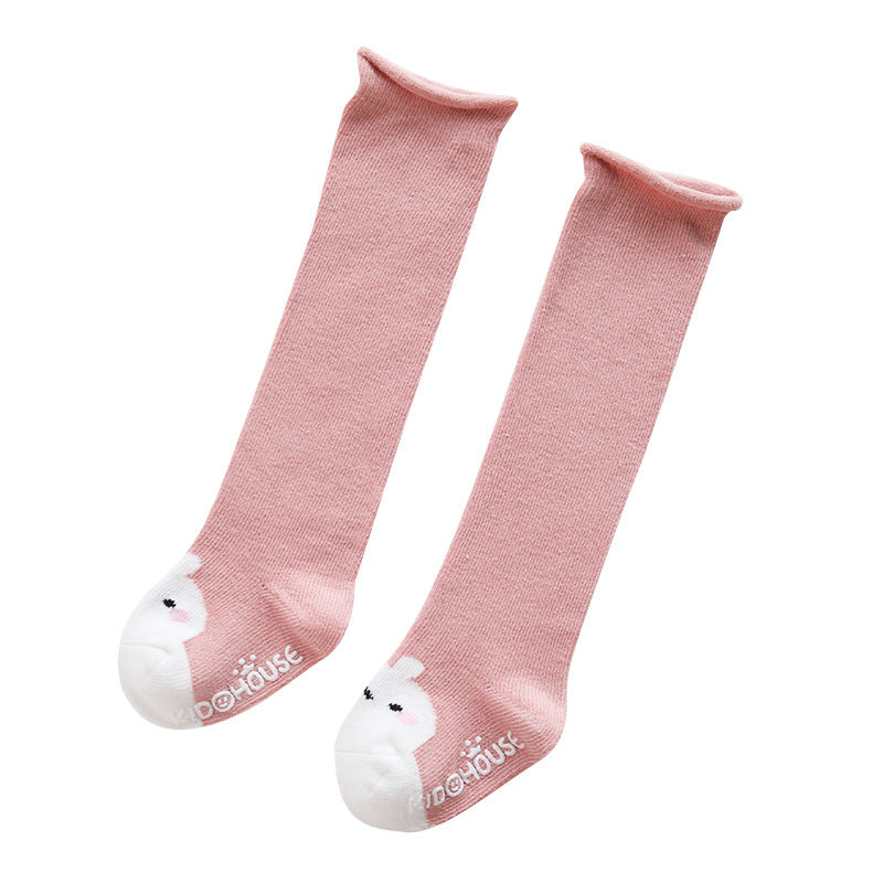 Baby Non-Slip Over The Knee Soft Cotton High Tube Socks-10