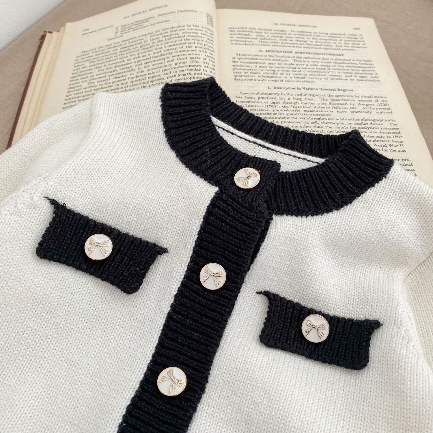 Baby Color Matching Design Sleeveless Onesies With Cardigan Sets-10