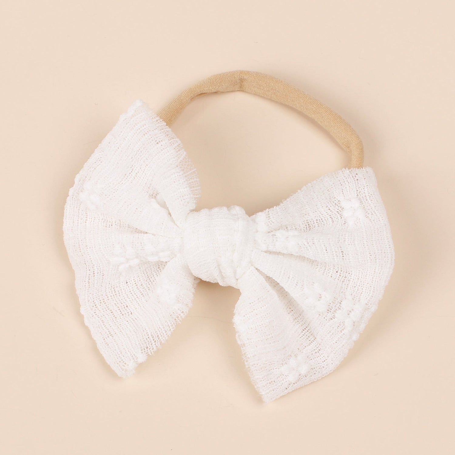 Baby Simple Style Bow Tie Hair Tape For Children-9