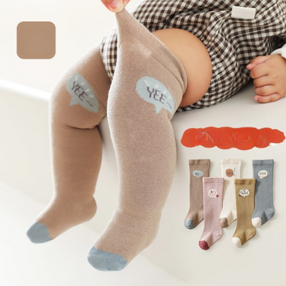 Baby Cartoon Embroidered Pattern Mid-Tube Design Korean Style Socks-9