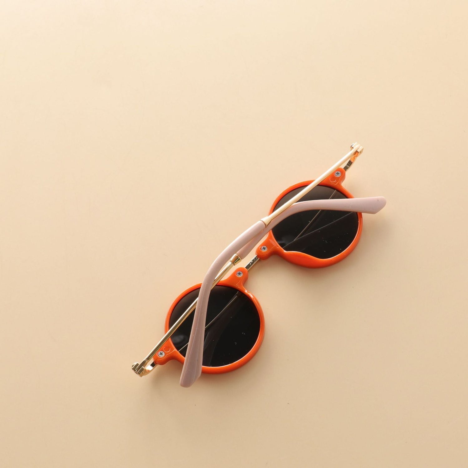 Kids Small Frame Design Vintage Style Metal Sunglasses-10