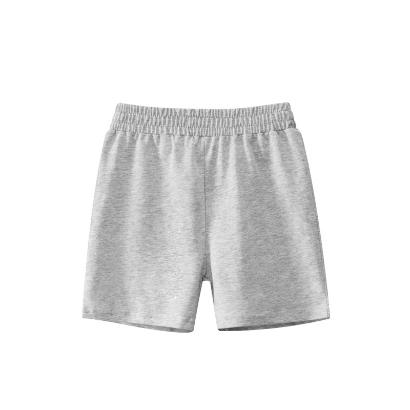 Baby Boy Solid Color Mid Pants In Summer-11