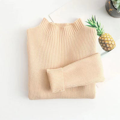 Kids Solid New Arrival Knit Sweater-11