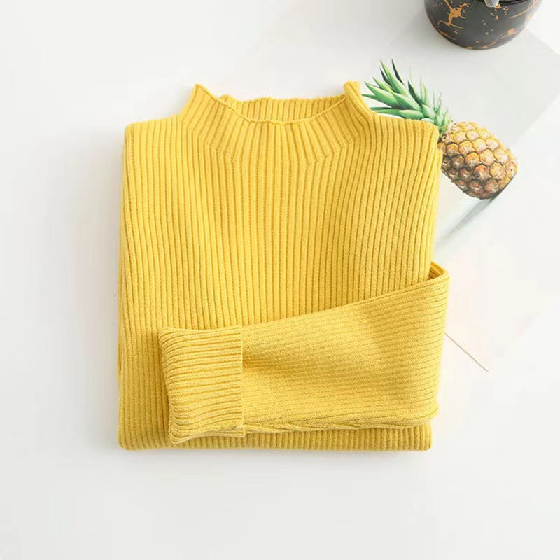 Kids Solid New Arrival Knit Sweater-12