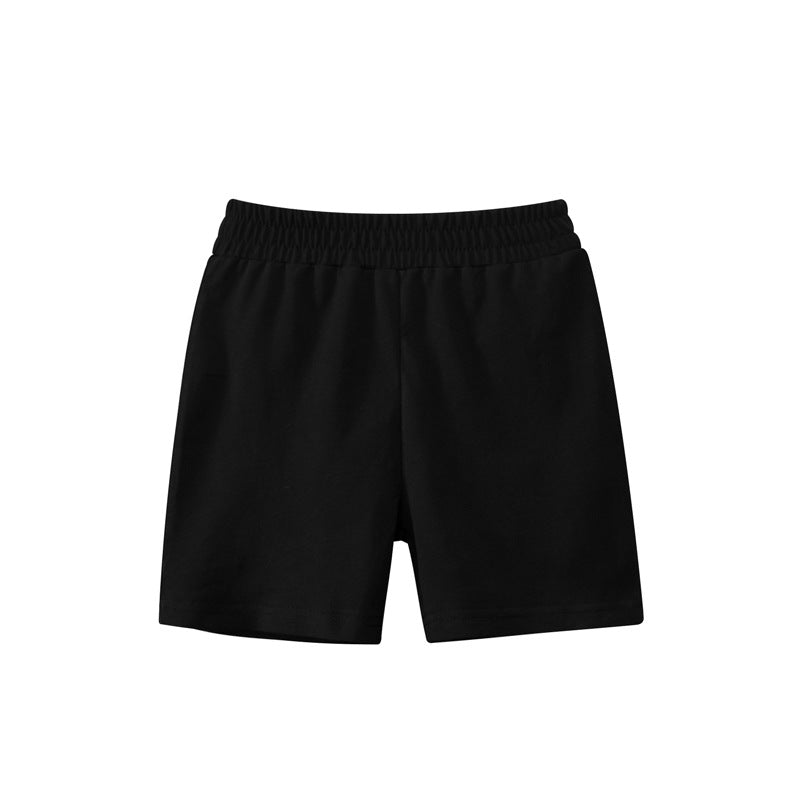 Baby Boy Solid Color Mid Pants In Summer-12