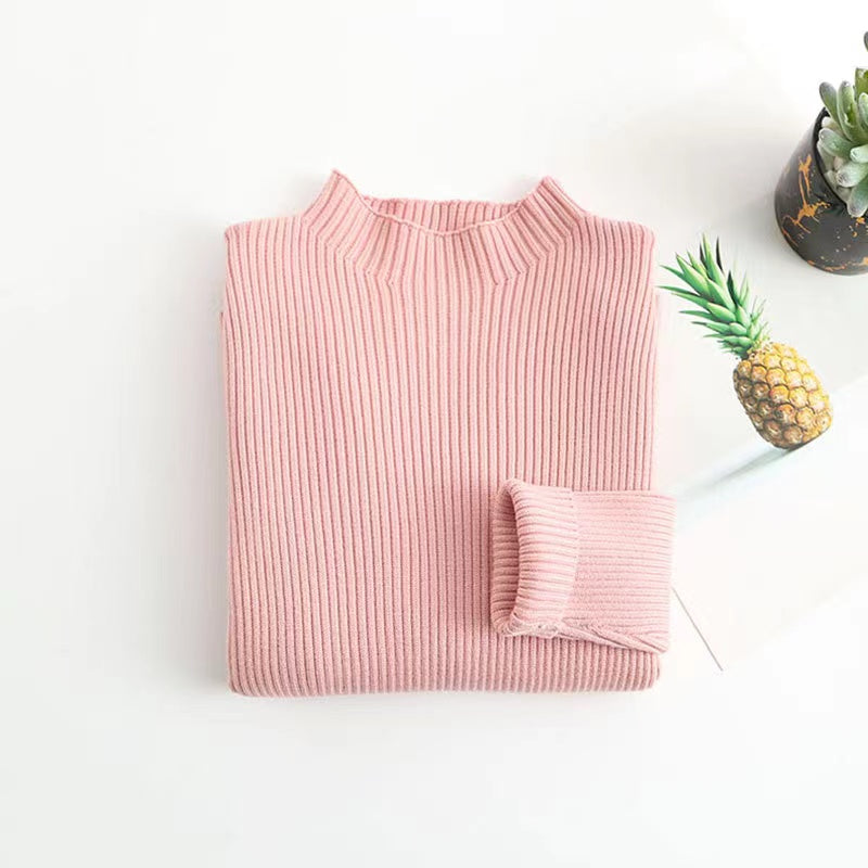 Kids Solid New Arrival Knit Sweater-13