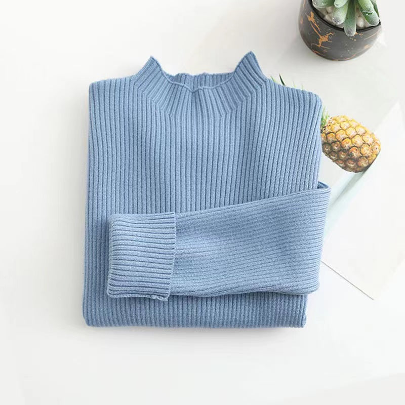 Kids Solid New Arrival Knit Sweater-14