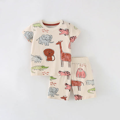 Baby Boy Print Pattern Casual 2023 Fashion Clothing Sets-3