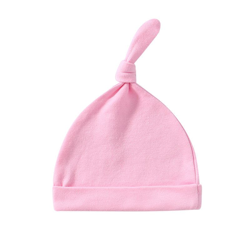 Baby Multicolor Pullover Long Tail Hat Single Layel Tire Caps-16