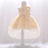 Baby Girl Full Moon Christening Trailing Tutu Formal Dress-3