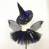 Children’s Halloween Witch Cosplay Hat Skirt Wings 1-Piece Sets-1