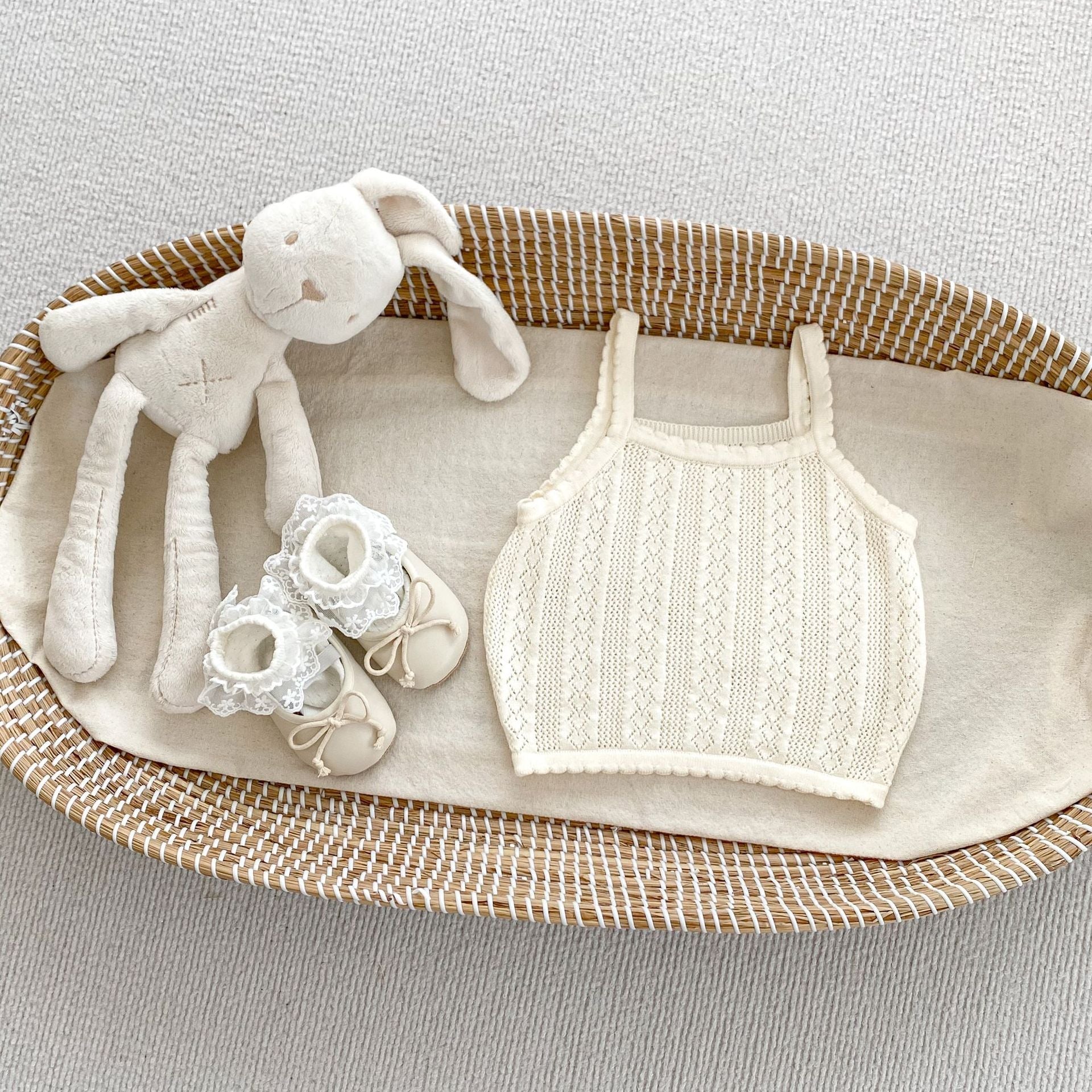 New Arrival Summer Baby Kids Girls Knitted Sleeveless Hollow Out Vest-1