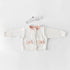 Baby Girl 1pcs Contrast Longsleeve Knit Bodysuit & Cardigan 1-Pieces Sets-1