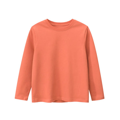 Baby Boy And Girl Solid Color Quality Basic Shirt Tops-1