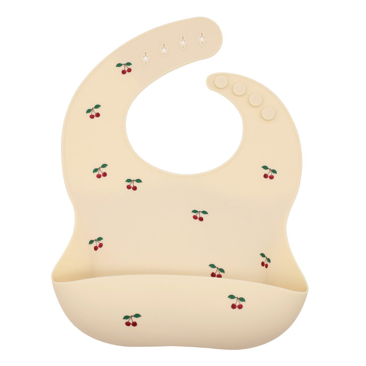 Baby Printed Pattern Food Grade Silicone Bibs-3