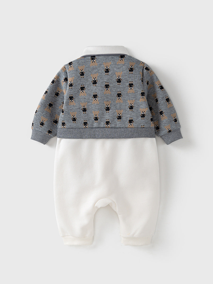 Autumn One Piece Romper For Baby Boy-2