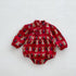 Infant Baby Girls Rabbit&Cherry Around Long Sleeve One Piece-0