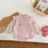 Flower Pattern Long Sleeve Chinese Style Onesies-1