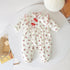 Baby Girl Flower Pattern Chinese Style Thermal Warm Jumpsuit-1