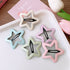 Of 5 Candy-Colored Hollow Out Star/Cloud Shaped Hair Clips-1