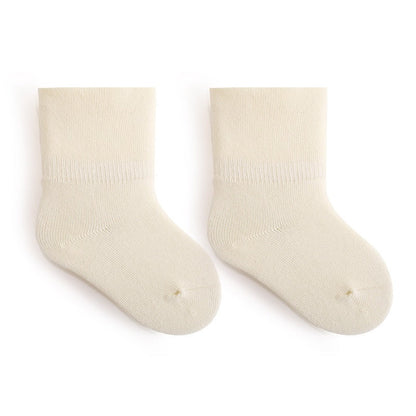 Baby Unisex Solid Color Breathable Mid-Calf Socks-1