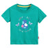 Baby Colorful Frog Print Pattern Short-Sleeved Round Collar Casual T-Shirt In Summer-0