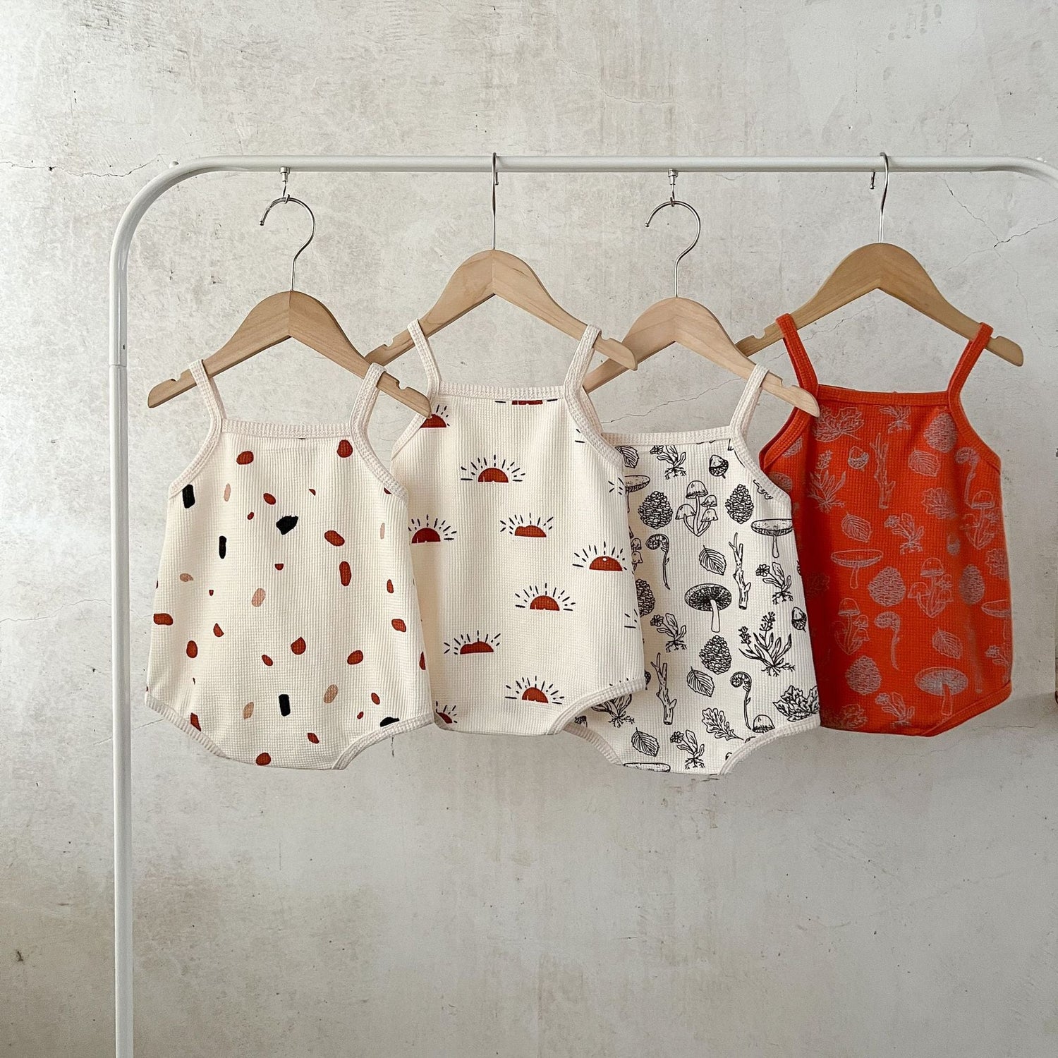 Baby Multi-Pattern Sling Soft Cotton Loose Casual Onesies-1