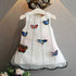 Baby Girl Dimensional Butterfly Embroidery Lace Patchwork Sleeveless Dress-0