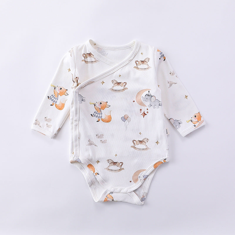 Long Sleeve Autumn Spring Soft Cotton Onesies-1