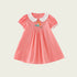 New Arrival Summer Baby Kids Girls Short Sleeves Mermaid Embroidery Dress-1