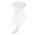 Baby Solid Color Ruffle Socks Princess Breathable Socks-1