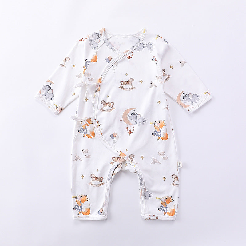 Newborn Autumn Belted Rompers Outfits-1