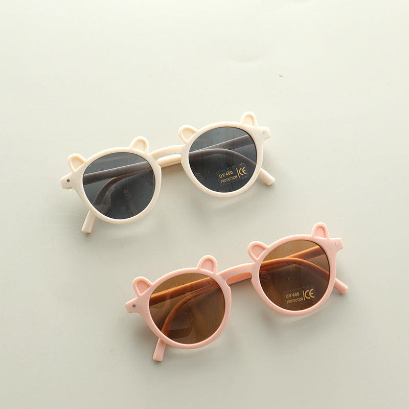 Kids Cute Shaped Design Sun Protection Sunglasses-1