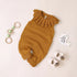 Baby Girl 1pcs Ruffle Neck Solid Color Sleeveless Crotch Design Knitted Rompers-0