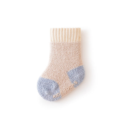 Winter Baby Unisex Breathable Comfy Patchwork Antiskid Socks-1