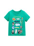 Round Neck Fossil Hunting Cartoon Boys’ T-Shirt In European And American Style For Summer-0