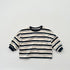 Baby Kids Boys Casual Striped Crew Neck Long Sleeve Loose Shirt-1