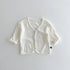 Spring And Summer Kids Unisex Minimalist And Versatile Single Breasted Children’s Thin Cardigan Shirt-1