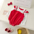 Baby Girl Fruit Patched Design Sweet Princess Bodysuit Onesies-1