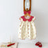 Hot Selling Summer Baby Kids Girls Floral Pattern Sleeveless Red Collar Romper-0